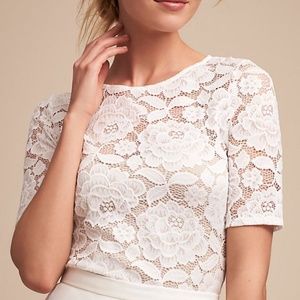 BHLDN Jive Lace Wedding Top